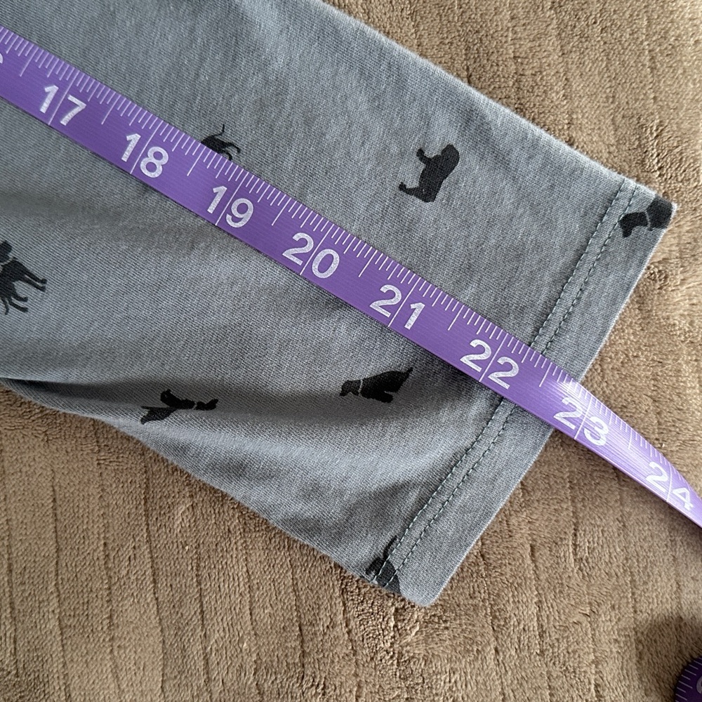 Life Is Good Light Gray V-Neck Shirt Dog Prints - Picture 8 of 11